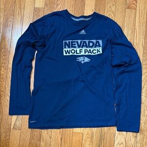 Adidas Nevada Wolf Pack Navy Long Sleeve Tee
